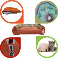 Kahve Yıkanabilir Yastıklı TML  Kedi Yatağı XLarge
