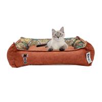 Kahve Yıkanabilir Yastıklı TML  Kedi Yatağı XLarge