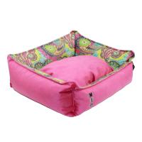 Pembe Yıkanabilir Yastıklı TML Kedi Yatağı Large
