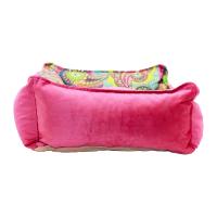 Pembe Yıkanabilir Yastıklı TML Kedi Yatağı Large