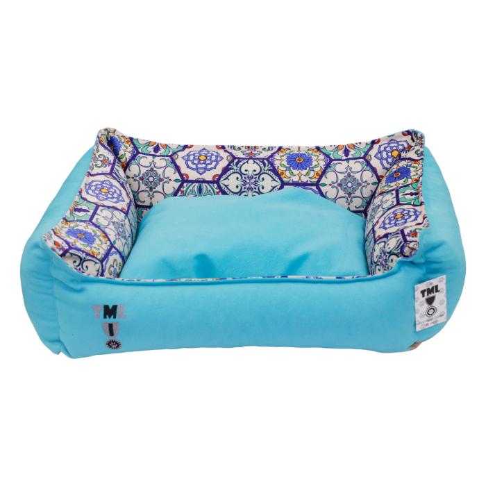 Turkuaz  Yıkanabilir Yastıklı TML  Kedi Yatağı XLarge
