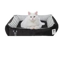 Siyah Yıkanabilir Yastıklı TML  Kedi Yatağı XLarge