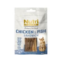 Tavuk&Balık Etli Sandvic Tahılsız Nutri Feline 50Gr Kedi Ödülü