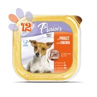 Tavuk Etli Pate Plaisir 150Gr Yaş Köpek Maması 12Adet
