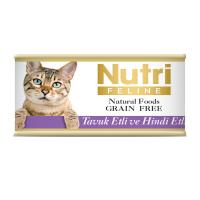 Nutri Feline 85Gr Tavuk Hindi Etli 6Adet Yaş Kedi Maması
