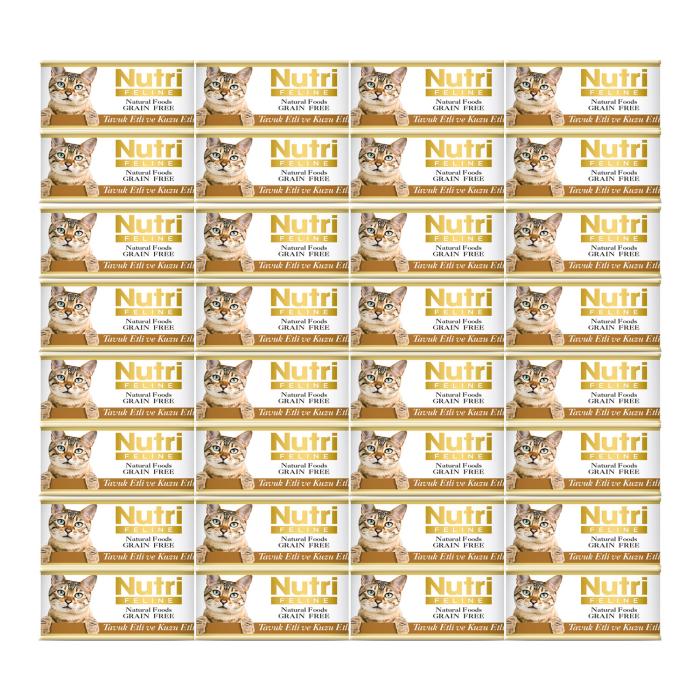 Tavuk&Kuzu Etli 85Gr Nutri Yaş Kedi Maması 32Adet