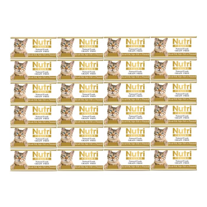 Tavuk SığırEtli&Patatesli 85Gr Nutri Yaş Kedi Maması 24Adet