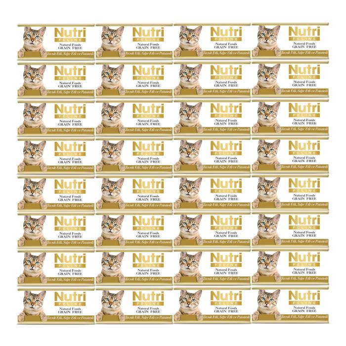 Tavuk SığırEtli&Patatesli 85Gr Nutri Yaş Kedi Maması 32Adet