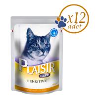 Tavuklu Pouch 85Gr Plaisir Care Sensitive Yaş Kedi Maması 12Adet