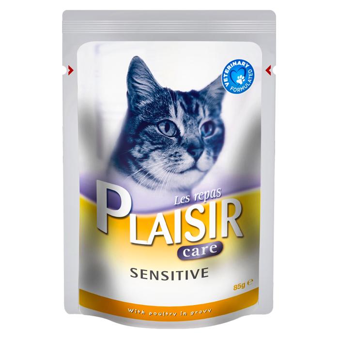 Tavuklu Pouch 85Gr Plaisir Care Sensitive Yaş Kedi Maması