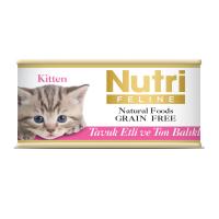 Tavuklu&Ton Balıklı 85Gr Kitten Nutri Yaş Kedi Maması 6Adet