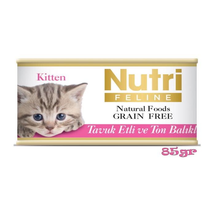 Tavuklu&Ton Balıklı 85Gr Kitten Nutri Yaş Kedi Maması