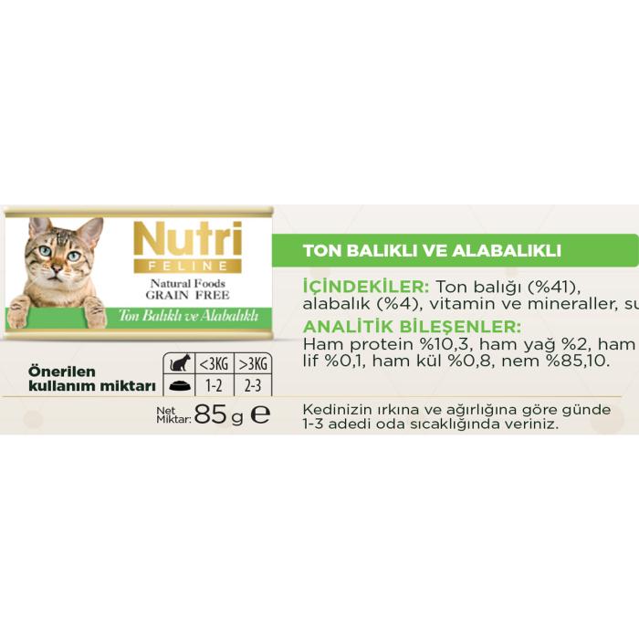 Ton&Alabalık 85Gr Nutri Yaş Kedi Maması 6Adet
