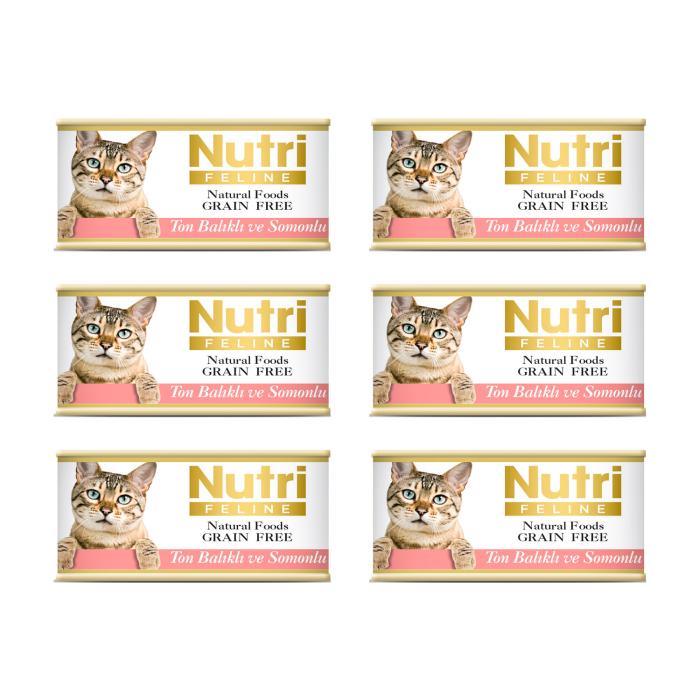 Ton&Somon Balıklı 85Gr Nutri Yaş Kedi Maması 6Adet