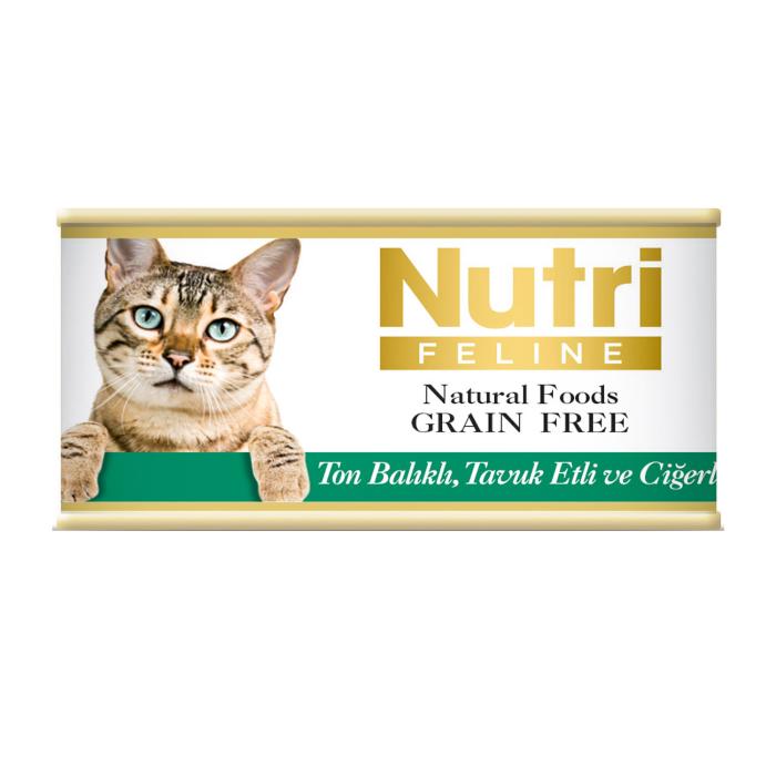 Ton&Tavuk Etli Ciğerli 85Gr Nutri Yaş Kedi Maması 6Adet