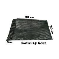 Kargo Zarfı 20x30+5cm Siyah Renk Ambalaj Baloncuklu  25Adet 