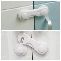 BUFFER® Bebek Çocuk Güvenliği Çekmece ve Dolap İçin Kendiliğinde Yapışkanlı Vidasız Kapak Kilidi