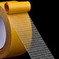 BUFFER® Fiber Örgülü Güçlendirilmiş Çift Taraflı Çok Amaçlı Bant Halı Kaydırmaz Bant 5cm x 10 mt