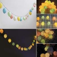 Petinka 10lu Renkli Yumurta Şeklinde Dekoratif Dolama Led Aydınlatma