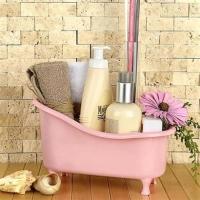 Petinka Dekoratif Mini Küvet Şeklinde Çok Amaçlı  Banyo Düzenleyici Sepet