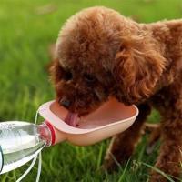 Petinka Evcil Hayvan Plastik Yıkanabilir Taşınabilir Su Şişesi Bağlantılı Su Kabı