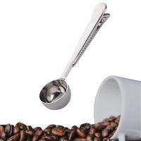 Petinka Mandallı Kahve Ölçü Kaşığı Silver Çok Fonksiyonlu Paslanmaz Çelik Kaşık