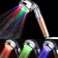 Petinka Renk Değiştiren Led Işıklı Su Tasarruflu Basınçlı Duş Başlığı