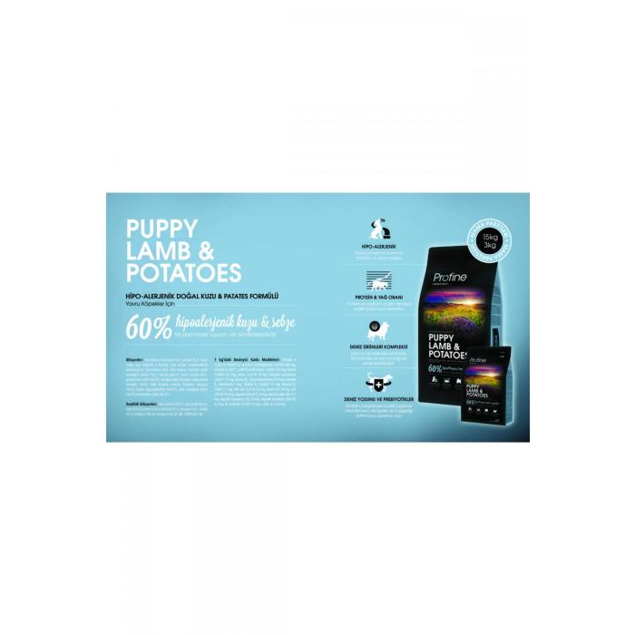 Kuzu Etli 3Kg Puppy Profine Yavru Köpek Maması