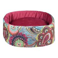 Silindir 47x15cm TML Gül Kurusu Kedi Yatağı 
