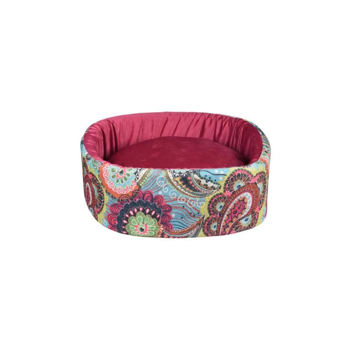 Silindir 47x15cm TML Gül Kurusu Köpek Yatağı 