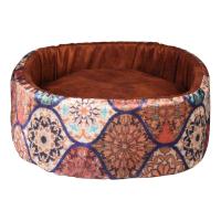 Silindir 47x15cm TML Kahverengi Köpek Yatağı 