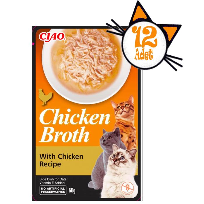Ciao Chicken Broth50Gr Tavuklu Kedi Çorbası 12adet