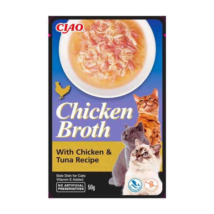 Ciao Chicken Broth50Gr Tavuklu&Ton Kedi Çorbası 12adet