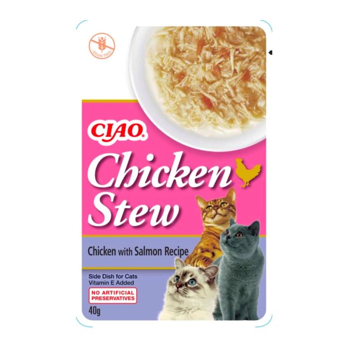 Ciao Chicken Stew40Gr Tavuk&Somonlu Kedi Güveci 