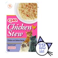 Ciao Chicken Stew40Gr Tavuk&Somonlu Kedi Güveci 12Adet