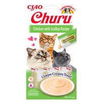 Ciao Churu 4x14Gr Püre Tavuk&Taraklı Kedi Maması 5Adet