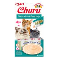 Ciao Churu 4x14Gr Püre Tavuk&Yengeçli Kedi Maması 5Adet