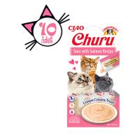 Ciao Churu 4x14Gr Püre Ton&Somon Kedi Maması 10Adet