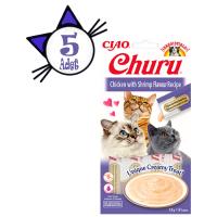 Ciao Churu 4x14Gr Püre Tavuk&Karides Kedi Maması 5Adet