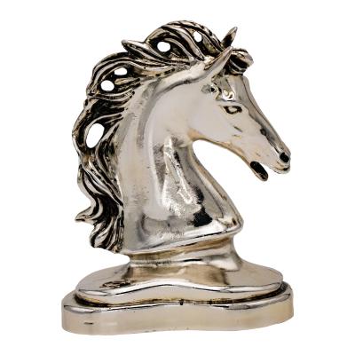 At Başı   12.50cm Dekoratif 925Ayar Gümüş Kaplama Biblo 