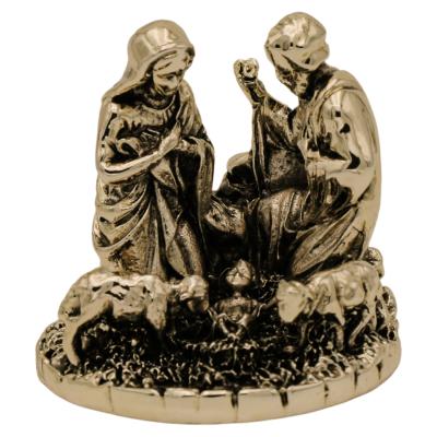 Hz. İsa Meryem  7cm Dekoratif 925Ayar Gümüş Kaplama Biblo 