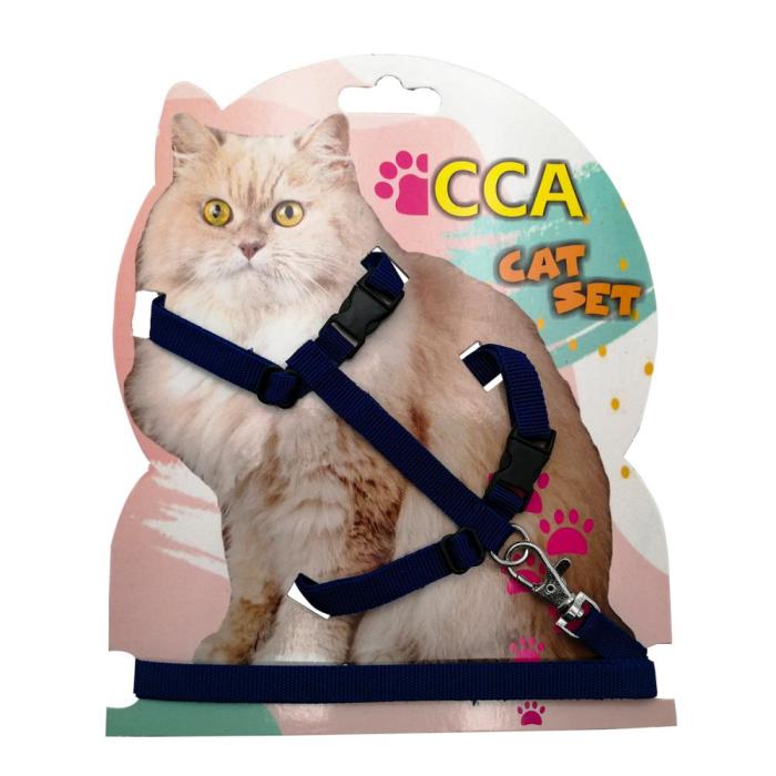 Kedi Gögüs Tasması Lacivert Renkli CCA