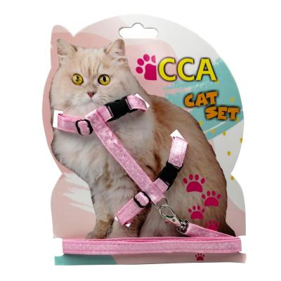 Kedi Puantiyeli Gögüs Tasması Açık Pembe Renkli CCA