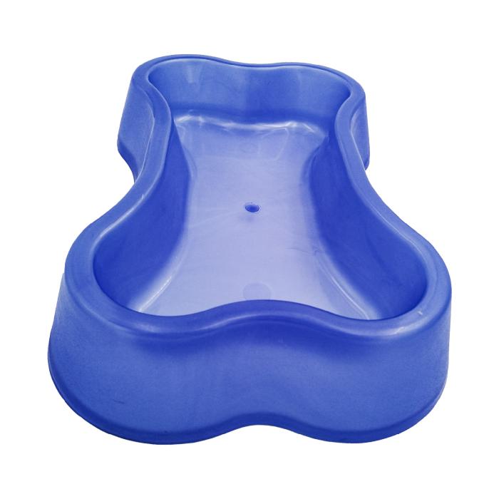 Kemik Mavi Renkli Plastik CCA Mama Kabı