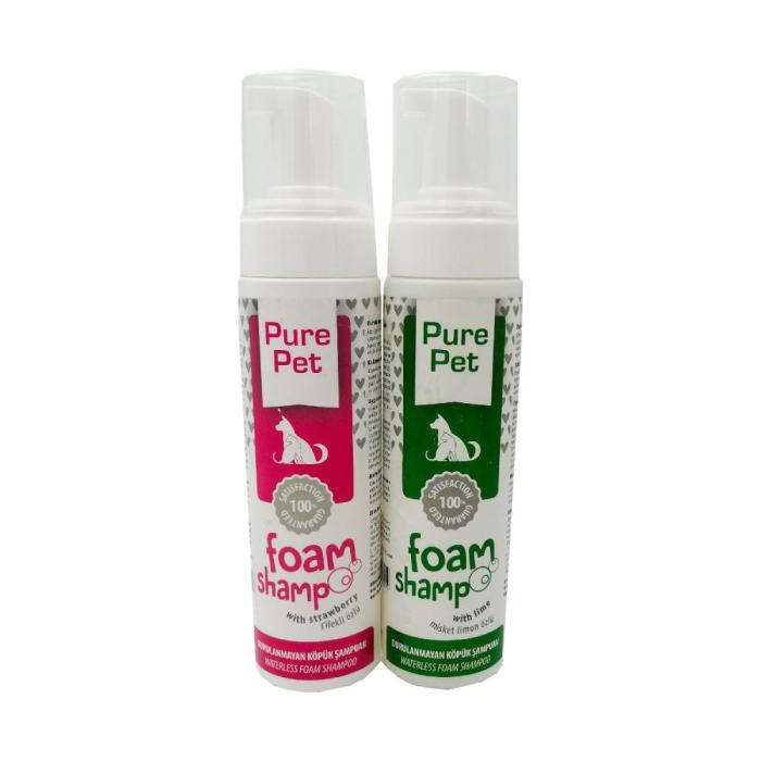 Pure Pet Çilek Özlü Kedi ve Köpek Köpük Şampuan 225ML