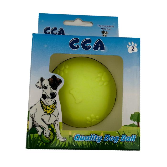 Sert No:2 Suda Batmayan Sarı CCA Köpek Oyun Topu 
