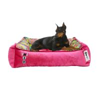 Pembe Yıkanabilir Yastıklı TML Köpek Yatağı XLarge