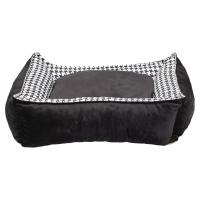 Siyah Yıkanabilir Yastıklı TML  Kedi Yatağı Large
