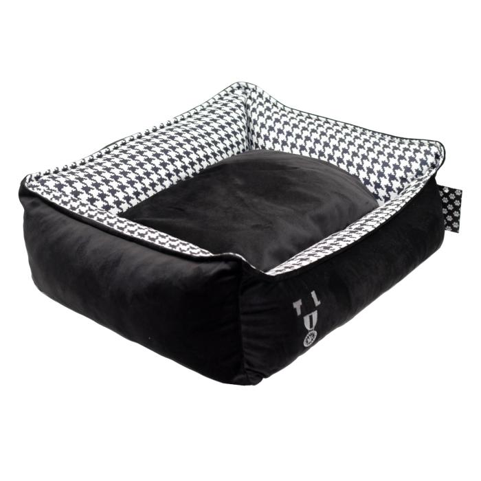 Siyah Yıkanabilir Yastıklı TML  Köpek Yatağı Large