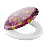 Petİnka® Çiçekli Tuvalet Kapağı Süngerli Ekstra Yumuşak Wc Klozet Kapağı